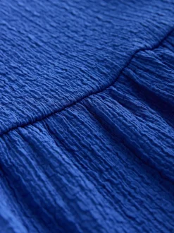 Next Bleu cobalt - Robe Effet froissé à manches d’ange (3-16ans) Hot