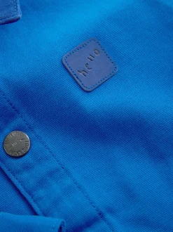 Next Bleu cobalt - Surchemise en toile (3mois à7ans) Discount