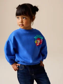 Next Bleu cobalt - Sweat-shirt Col rond The Little Mermaid (3mois à7ans) Hot