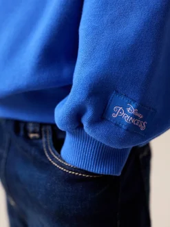 Next Bleu cobalt - Sweat-shirt Col rond The Little Mermaid (3mois à7ans) Hot