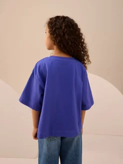 Next Bleu cobalt - T-shirt avec étoile à sequins (3-16ans) Hot