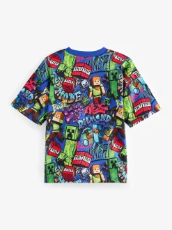 Next - T-shirt Minecraft (3-16ans) Bleu cobalt Online
