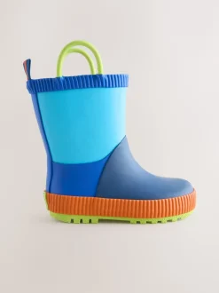 Next - Bottes de pluie à poignée Bleu color block Outlet