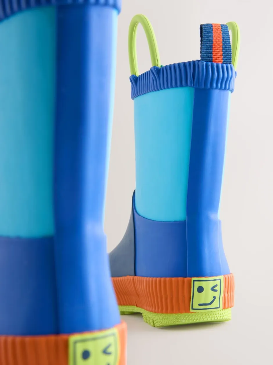 Next - Bottes de pluie à poignée Bleu color block Outlet