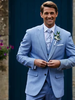 Skopes Bleu de ciel - Redding habillé Fit Costume Gilet Clearance