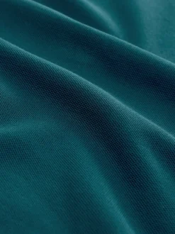 Next - Ajustement régulier - Polo Manches courtes Pique Bleu de sarcelle Sale