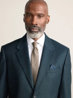 Next Bleu de sarcelle - Ajustement régulier - Veste de costume en flanelle de laine et cachemire mélangées Signature Zignone Best