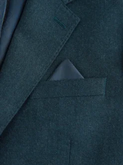 Next Bleu de sarcelle - Ajustement régulier - Veste de costume en flanelle de laine et cachemire mélangées Signature Zignone Best