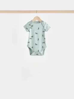 Next Bleu de sarcelle - Bébé 100% coton Corps 7 Lot Hot