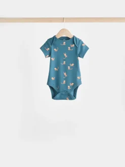 Next Bleu de sarcelle - Bébé 100% coton Corps 7 Lot Hot