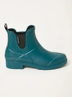 Fat Face Bleu de sarcelle - Bottes de pluie en caoutchouc FatFace New