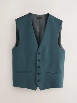 Next - Gilet de costume texturé Bleu de sarcelle Online