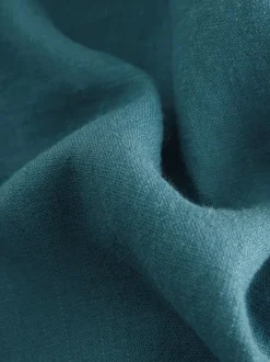 Next Bleu de sarcelle - Pantalons intelligents à jambe large en lin Blend Discount