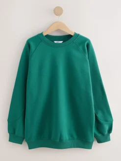 Next Bleu de sarcelle - Sweat-shirt épais décontracté à Col rond Sale