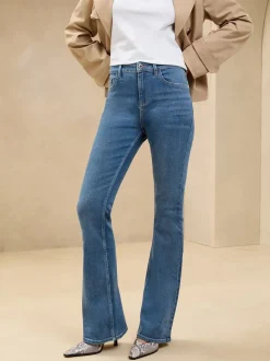 Lipsy Bleu délavage moyen - Jean évasé taille moyenne