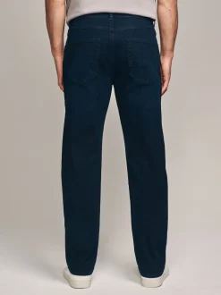 Next bleu encre - Coupe droite Essential Extensible Jeans Discount