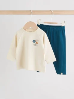 Next - Ensemble haut et legging bébé 2 pièces (0mois-3ans) Bleu espace Online