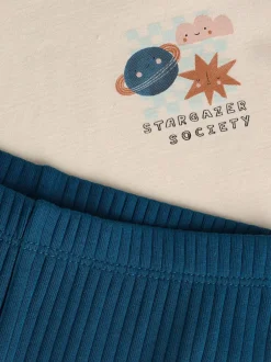 Next - Ensemble haut et legging bébé 2 pièces (0mois-3ans) Bleu espace Online