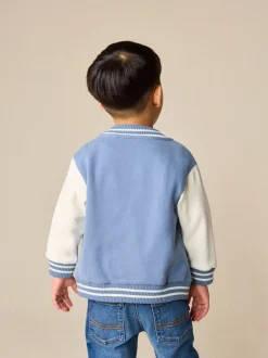 Next Bleu et écru - Blouson bomber en jersey (3mois-7ans) Outlet
