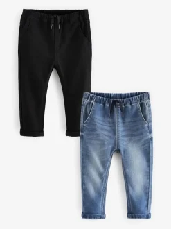 Next Bleu et noir en jean - Jean à enfiler avec stretch ultra-doux (3mois-7ans) Discount