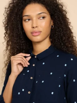 White Stuff - Chemise Sophie bleu foncé Outlet