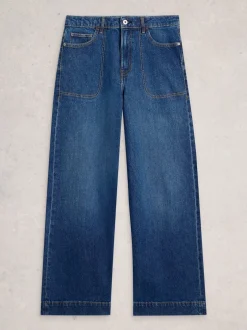 White Stuff bleu foncé - Jean ample Tia Discount