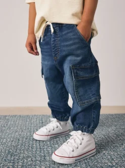 Next bleu foncé - Jean cargo large extensible confortable (3mois -7ans) Online