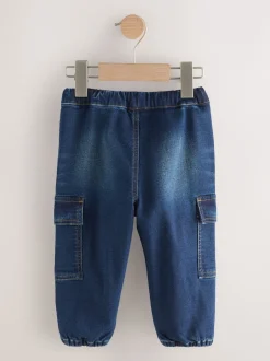 Next bleu foncé - Jean cargo large extensible confortable (3mois -7ans) Online