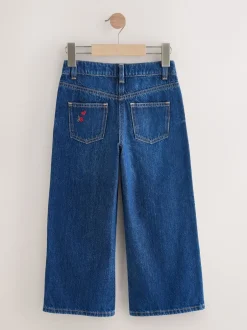 Next bleu foncé - Jean orné d’un large imprimé fleuri (3-16ans) Online