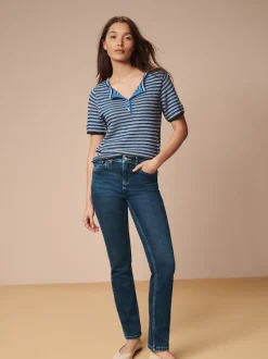 Next bleu foncé - Jean slim super doux Sale