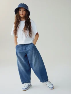 Next bleu foncé - Jeans Barrel (3-16ans) Discount