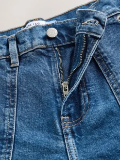 Next bleu foncé - Jeans larges utilitaires à taille haute