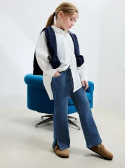 Next bleu foncé - Jeans évasés (3-16ans) Discount