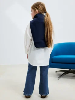 Next bleu foncé - Jeans évasés (3-16ans) Discount