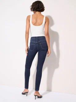 Friends Like These bleu foncé - Jeggings taille haute Discount