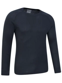 Mountain Warehouse bleu foncé - Haut thermique Talus homme à col rond Sale