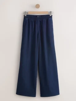 Next bleu foncé - Pantalon de jogging en jersey denim Best