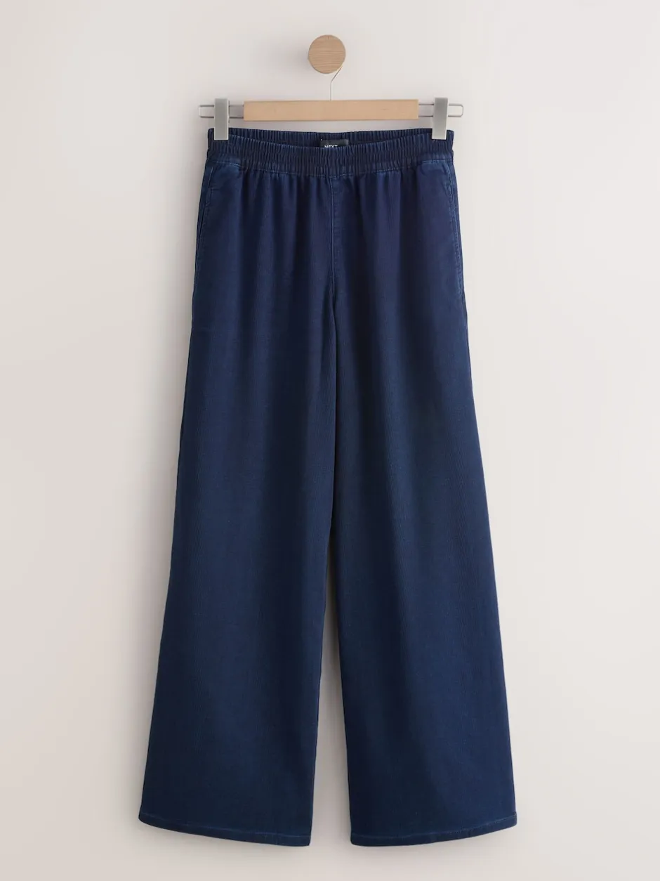 Next bleu foncé - Pantalon de jogging en jersey denim Best