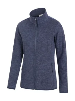 Mountain Warehouse bleu foncé - Polaire Snowdon Melange II femme à fermeture éclair Sale