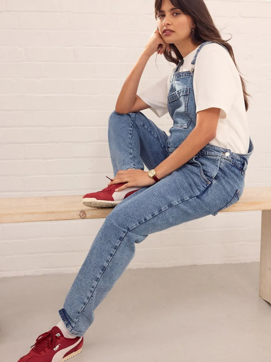 Next bleu foncé - Salopette Denim maternité Best