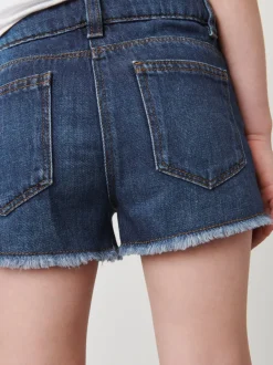 Next bleu foncé - Short en jean à bords effilochés (3-16ans) Best