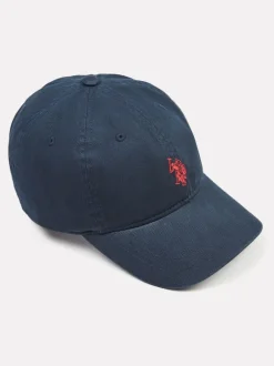U.S. Polo Assn bleu foncé - . Casquette décontractée lavée 100% coton Outlet