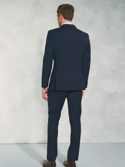 Brook Taverner Bleu foncé - Veste de costume habillé lavable en laine mélangée Best