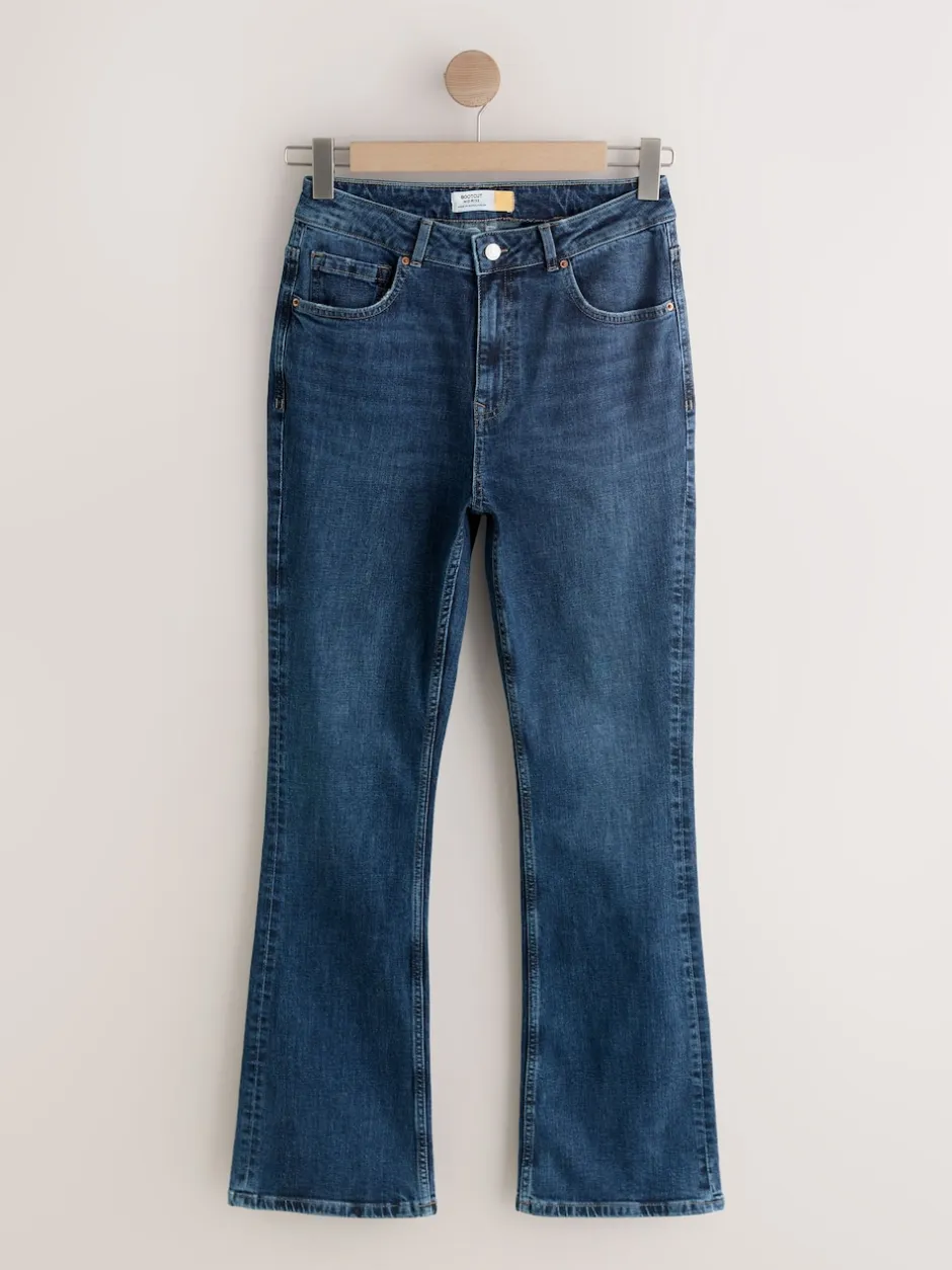 Next Bleu foncé de denim - Jean bootcut authentique Milieu