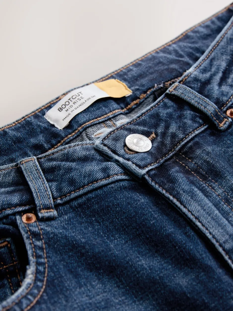 Next Bleu foncé de denim - Jean bootcut authentique Milieu