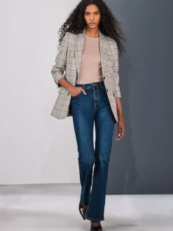 Next Bleu foncé de denim - Jean bootcut Extensible taille Milieu Discount