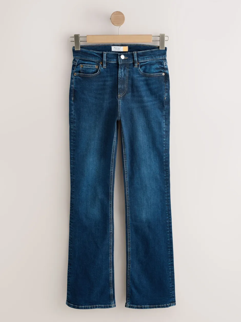 Next Bleu foncé de denim - Jean bootcut Extensible taille Milieu Discount