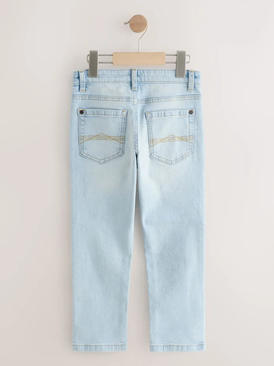 Next Bleu foncé de denim/délavé - Jean extensible, lot de 2 (3-17ans) Best