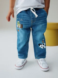 Next Bleu foncé Personnage Ferme - Jean ample à enfiler (3mois-7ans) Hot