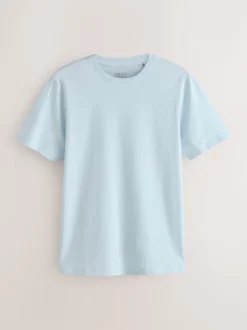 Next - Slim Fit (Slim Fit) - T-shirt Essential Col rond en coton Bleu glace Best